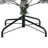 Artificial Hinged Christmas Tree with Flocked Snow 120 cm