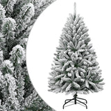Artificial Hinged Christmas Tree with Flocked Snow 150 cm