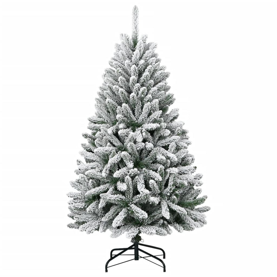 Artificial Hinged Christmas Tree with Flocked Snow 150 cm