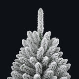 Artificial Hinged Christmas Tree with Flocked Snow 150 cm - 45-Degree Angle