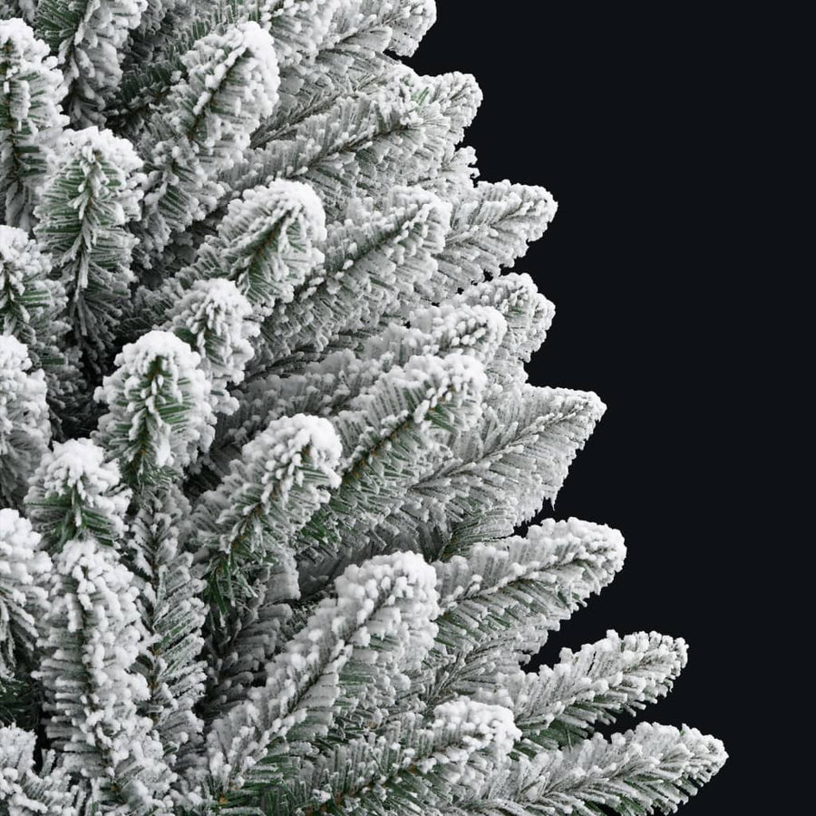 Artificial Hinged Christmas Tree with Flocked Snow 150 cm