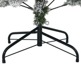Artificial Hinged Christmas Tree with Flocked Snow 150 cm