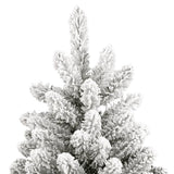 Artificial Hinged Christmas Tree with Flocked Snow 180 cm - Top-Down View