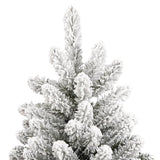 Artificial Hinged Christmas Tree with Flocked Snow 240 cm