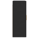 Wall Mounted Cabinets 2 pcs Black Engineered Wood
