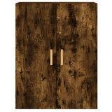 Wall Mounted Cabinets 2 pcs Smoked Oak Engineered Wood - Close-Up Angle