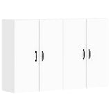 Wall Mounted Cabinets 2 pcs White Engineered Wood