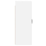 Wall Mounted Cabinets 2 pcs White Engineered Wood - Low Angle