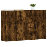Wall Mounted Cabinets 2 pcs Smoked Oak Engineered Wood - Side View