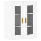 Wall Mounted Cabinets 2 pcs White Engineered Wood - Rear View