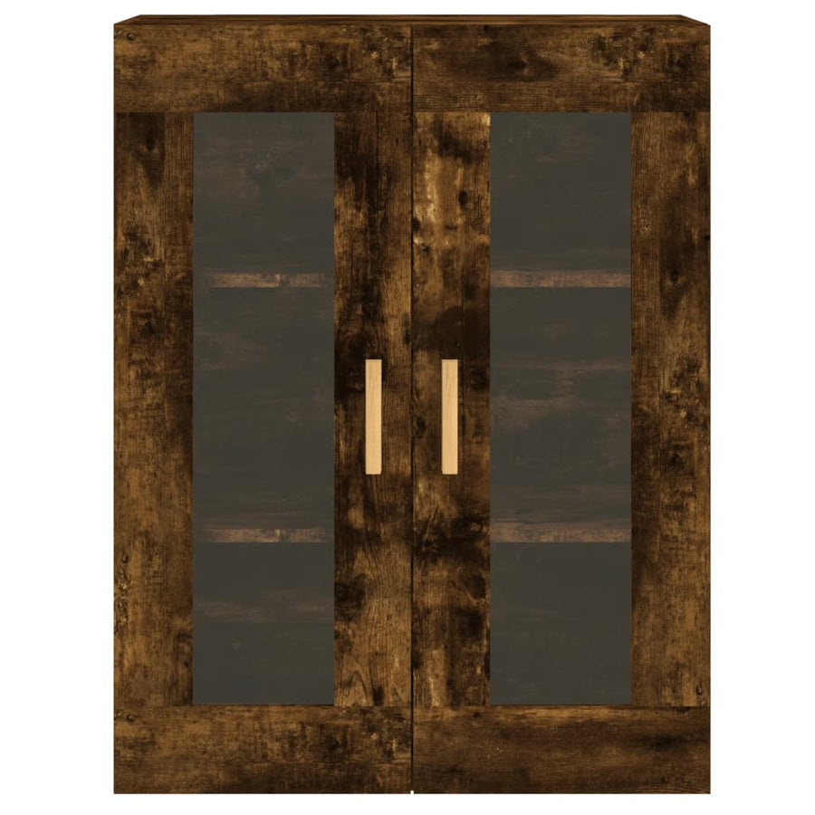 Wall Mounted Cabinets 2 pcs Smoked Oak Engineered Wood