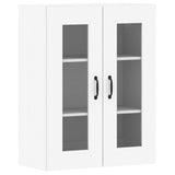 Wall Mounted Cabinets 2 pcs White Engineered Wood - Rear View