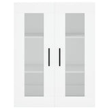 Wall Mounted Cabinets 2 pcs White Engineered Wood