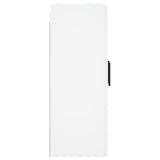 Wall Mounted Cabinets 2 pcs White Engineered Wood - Close-Up Angle