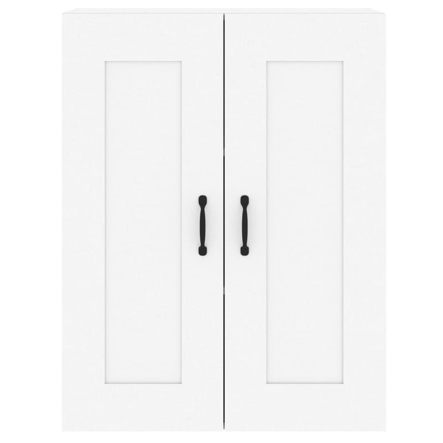 Wall Mounted Cabinets 2 pcs White Engineered Wood