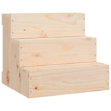 Pet Stair 40x37.5x35 cm Solid Wood Pine - Front View