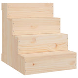 Pet Stair 40x49x47 cm Solid Wood Pine - Front View
