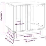 Dog House Natural 60 x 45 x 57 cm - Low Angle