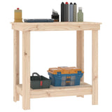 Work Bench 80x50x80 cm Solid Wood Pine - Top-Down View