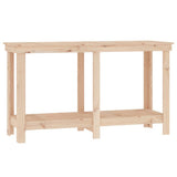 Work Bench 140x50x80 cm Solid Wood Pine - Front View