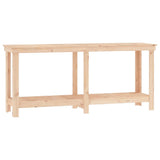 Work Bench 180x50x80 cm Solid Wood Pine - Front View