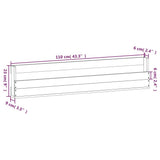 Wall-mounted Shoe Racks 2 pcs 110x9x23 cm Solid Wood Pine - Extra Image