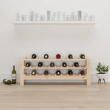 Wine Rack 109.5x30x42 cm Solid Wood Pine - Side View
