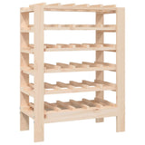 Wine Rack 61.5x30x82 cm Solid Wood Pine - Front View