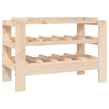 Wine Rack 61.5x30x42 cm Solid Wood Pine - Front View