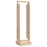 Log Holder 33.5x30x110 cm Solid Wood Pine - Front View