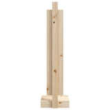 Log Holder 33.5x30x110 cm Solid Wood Pine - Rear View