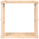 Outdoor Log Holder 108x52x106 cm Solid Wood Pine - Rear View