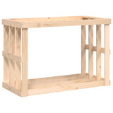 Outdoor Log Holder 108x52x74 cm Solid Wood Pine - Front View
