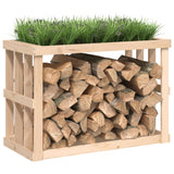 Outdoor Log Holder 108x52x74 cm Solid Wood Pine - Top-Down View