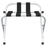 Luggage Rack with Backrest Silver 56x39x52cm - Side View