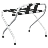 Luggage Rack with Backrest Silver 56x39x52cm - 45-Degree Angle