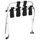 Luggage Rack with Backrest Silver 56x39x52cm - Rear View