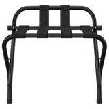 Luggage Rack with Backrest Black 56x39x52 cm - Side View