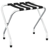 Luggage Rack Black and Silver 56x40x49 cm