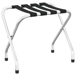 Luggage Rack Black and Silver 56x40x49 cm