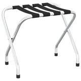 Luggage Rack Black and Silver 56x40x49 cm - Front View