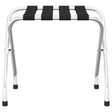 Luggage Rack Black and Silver 56x40x49 cm - Side View
