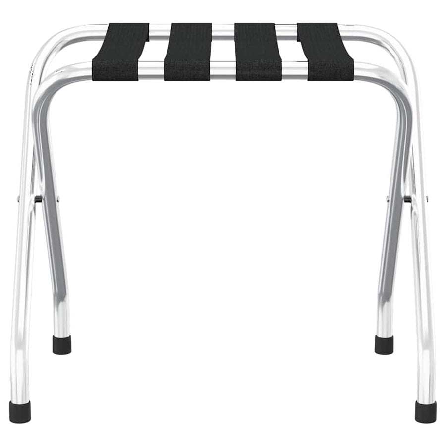 Luggage Rack Black and Silver 56x40x49 cm