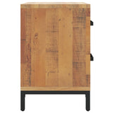Bedside Cabinets 2 pcs 36x30x45 cm Solid Wood Pine - Rear View