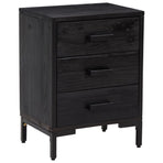 Bedside Cabinets 2 pcs Black 40x30x55 cm Solid Wood Pine