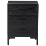 Bedside Cabinets 2 pcs Black 40x30x55 cm Solid Wood Pine - 45-Degree Angle