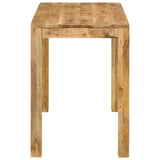 Dining Table 110x55x76 cm Solid Wood Mango - Side View