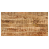 Dining Table 110x55x76 cm Solid Wood Mango - Top-Down View
