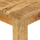Dining Table 110x55x76 cm Solid Wood Mango - 45-Degree Angle
