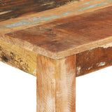 Dining Table 110x55x76 cm Solid Wood Reclaimed - 45-Degree Angle